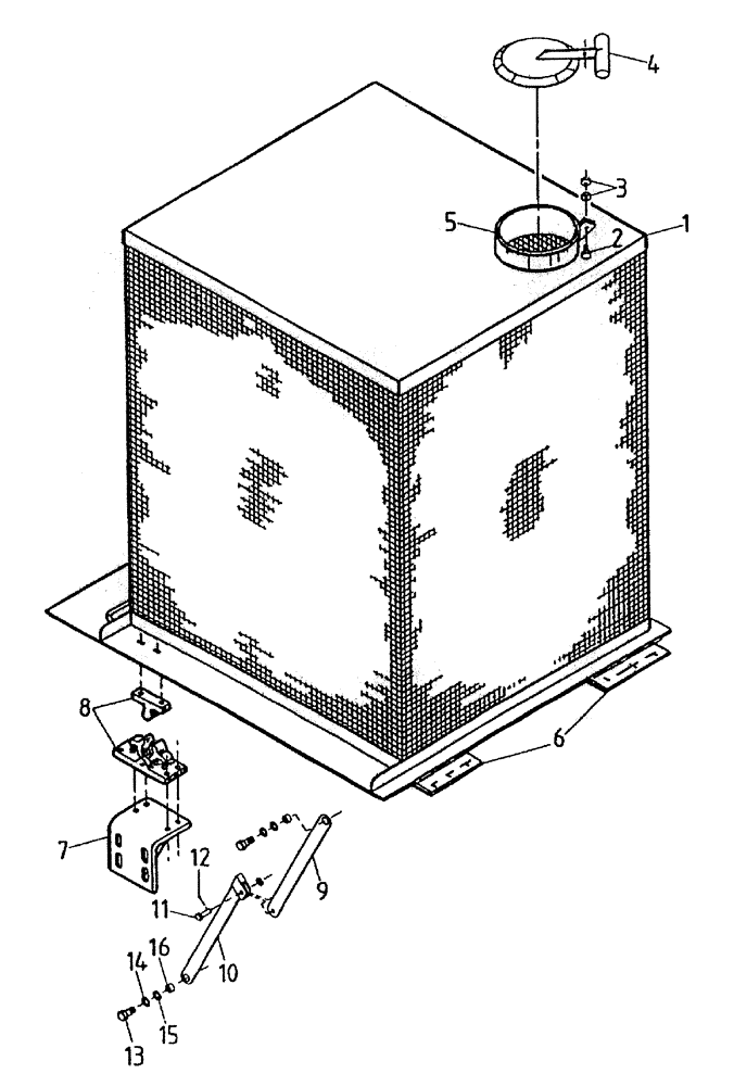 Схема запчастей Case IH 7000 - (C03-30) - AIR INLET SCREEN (6CT), UP TO AND INCLUDING SERIAL #7907 Engine & Engine Attachments