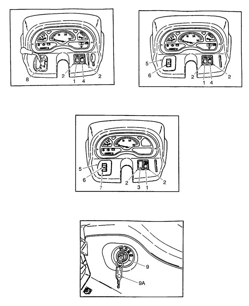 Схема запчастей Case IH D29 - (11C01) - SWITCHES, DASHBOARD (06) - ELECTRICAL SYSTEMS