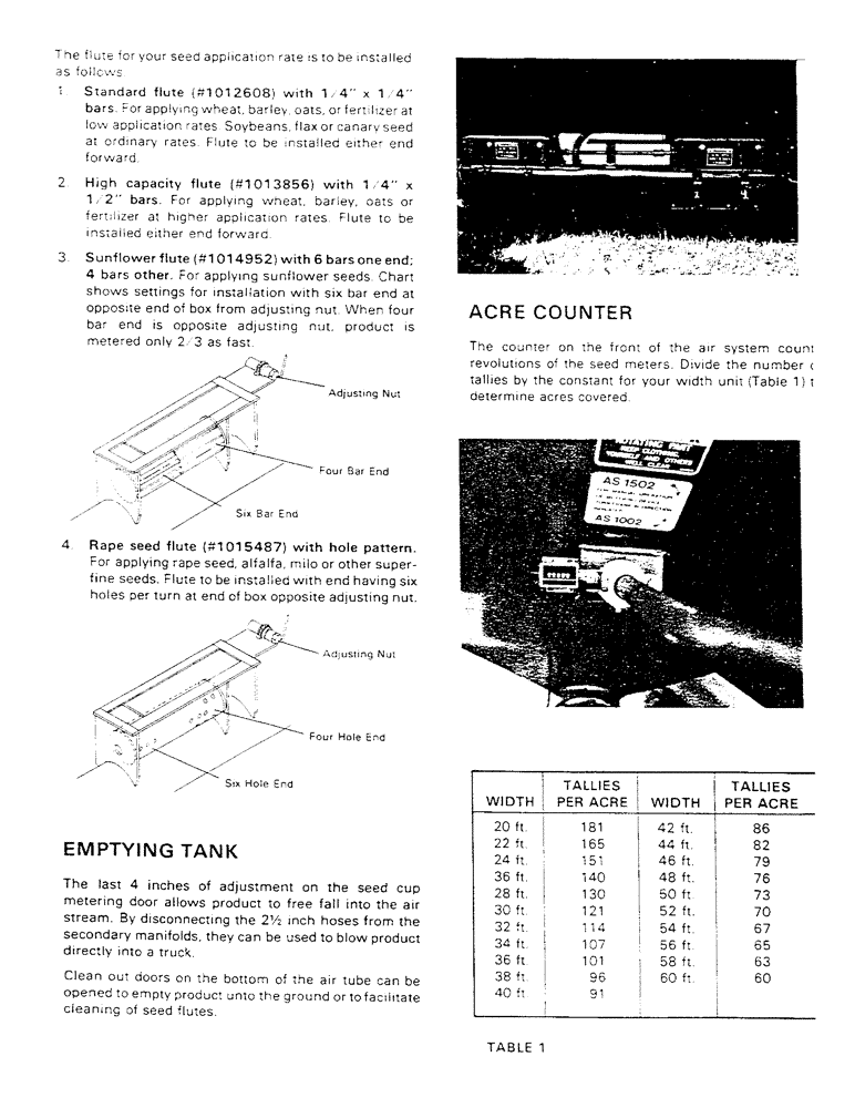 Схема запчастей Case IH AS1502 - (11) - OPERATING GUIDELINES (CONT.) (05) - SERVICE & MAINTENANCE