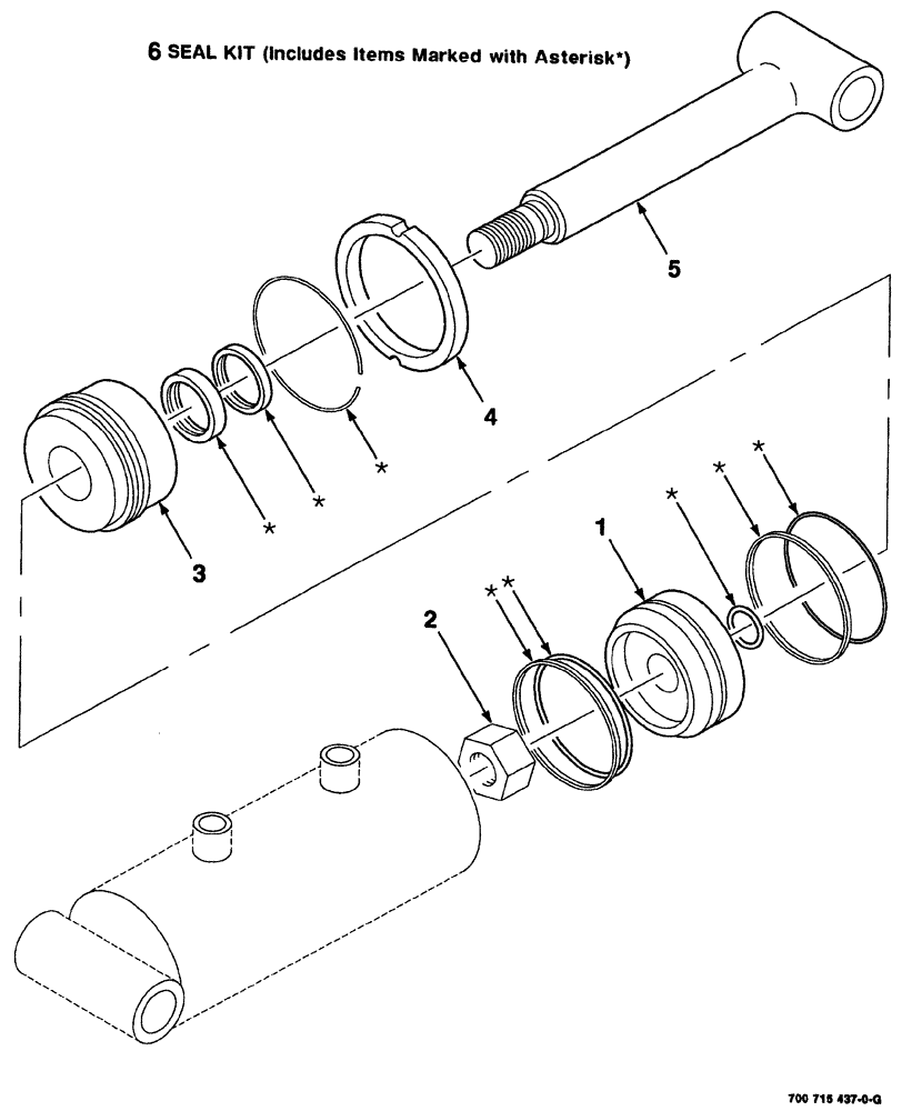Схема запчастей Case IH 8880HP - (08-040) - HYDR. MASTER CYL. ASSY. - LEFT (3 INCH BORE X 5 INCH STROKE) (S.N. CFH0155001 THRU CFH0155349) (35) - HYDRAULIC SYSTEMS