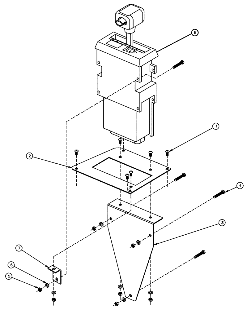 Схема запчастей Case IH FLX4300 - (03-007) - SELECTOR ASSEMBLY (03) - TRANSMISSION