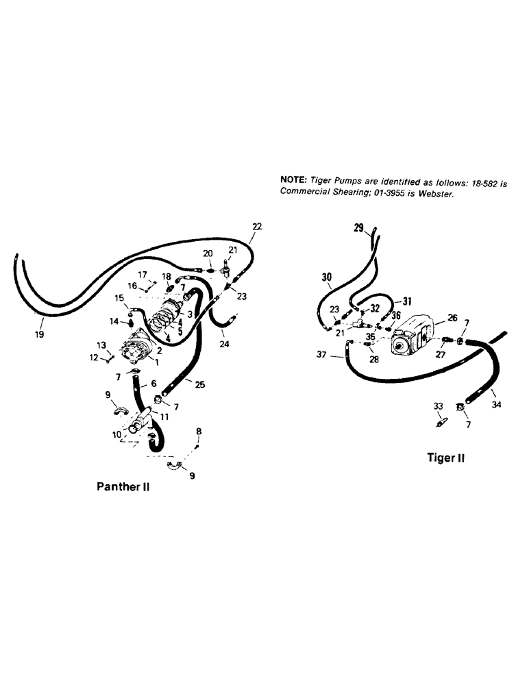 Схема запчастей Case IH STEIGER - (08-09) - HYDRAULIC PUMPS AND MOUNTING, PANTHER II AND TIGER II (07) - HYDRAULICS