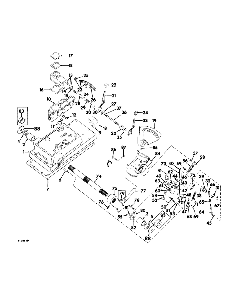 Схема запчастей Case IH 2706 - (F-13) - HYDRAULICS SYSTEM, DRAFT CONTROL (07) - HYDRAULIC SYSTEM