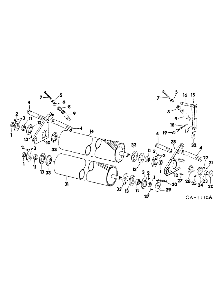 Схема запчастей Case IH 990 - (S-21) - ROLLS AND RELATED PARTS 
