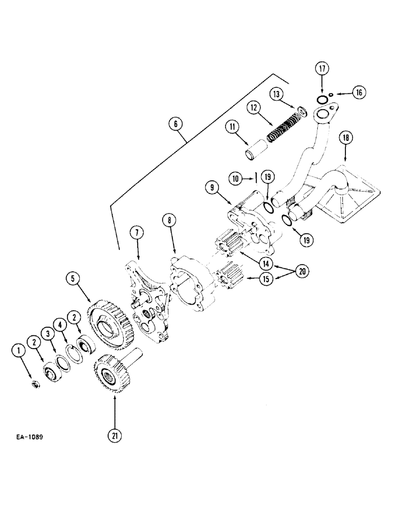 Схема запчастей Case IH 248 - (2-092) - OIL PUMP (02) - ENGINE