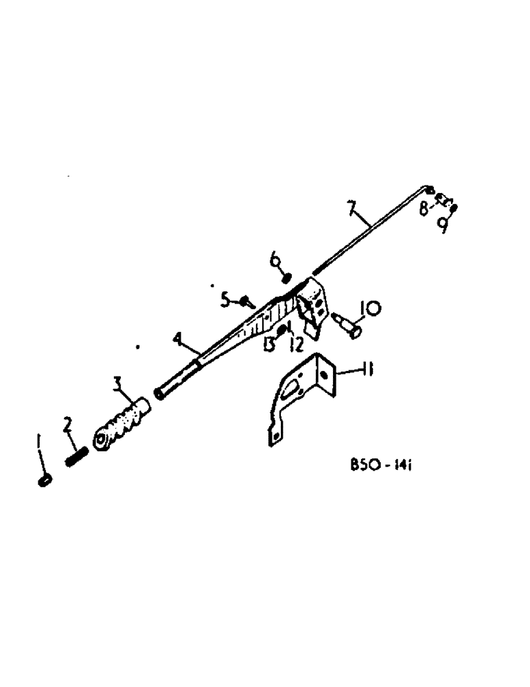 Схема запчастей Case IH 584 - (04-05) - PARK BRAKE HAND LEVER (5.1) - BRAKES