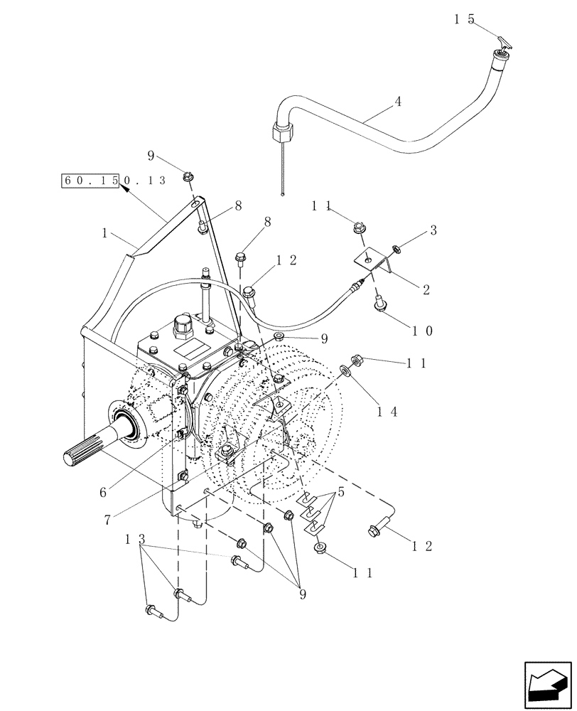 Схема запчастей Case IH 7130 - (74.130.20) - GEAR CASE FEEDER AND CLEANING FAN DRIVE (74) - CLEANING