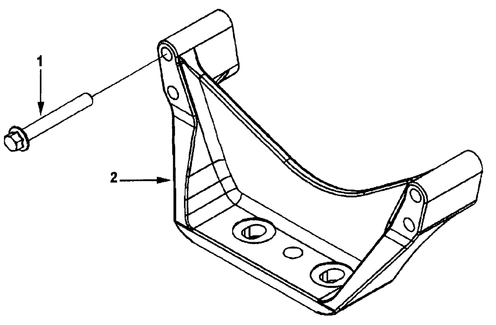 Схема запчастей Case IH FLX4010 - (02-028) - FRONT ENGINE SUPPORT (01) - ENGINE