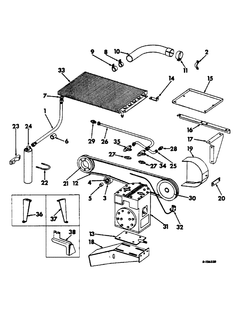 Схема запчастей Case IH 303 - (248) - CONDENSER AND COMPRESSOR, SERIAL NO. 11553 AND BELOW (50) - CAB CLIMATE CONTROL