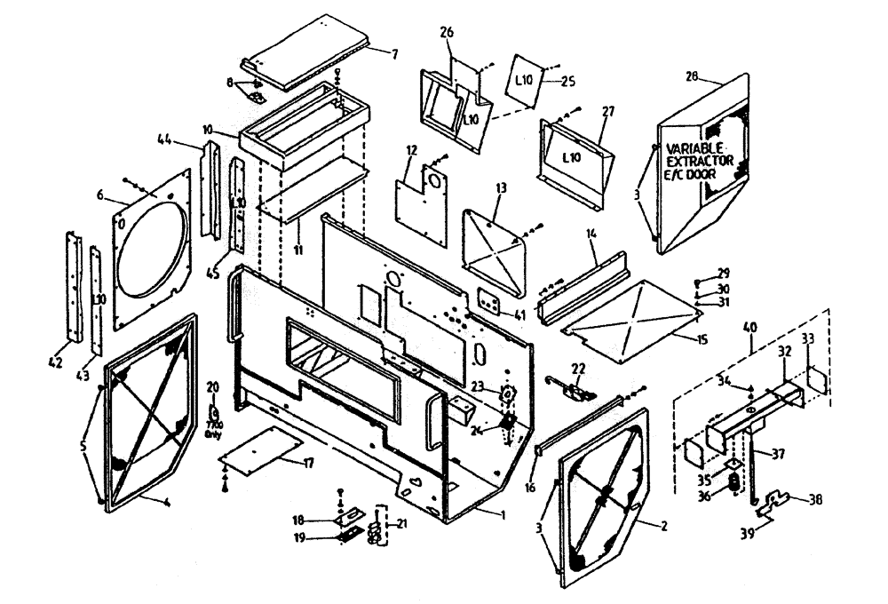 Схема запчастей Case IH 7700 - (C03-00A) - ENGINE COMPARTMENT (108 / 6CT / L10), SERIAL #7908 AND ONWARDS Engine & Engine Attachments