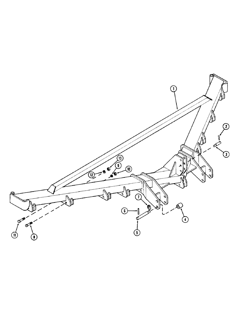Схема запчастей Case IH 513V - (04) - FRAME, NINE SHANK 
