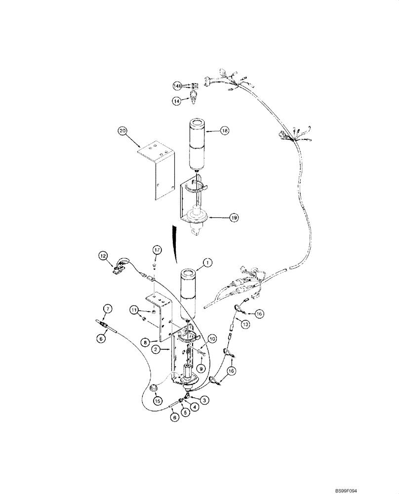 Схема запчастей Case IH 1845C - (02-05) - COLD START SYSTEM (NORTH AMERICA) (02) - ENGINE