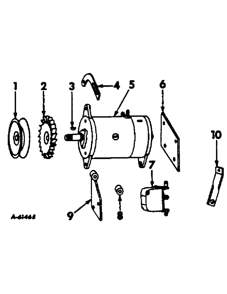 Схема запчастей Case IH 303 - (361) - BD-220 ENGINE, 3-9/16 X 3-11/16, GENERATOR AND CONNECTIONS (10) - ENGINE