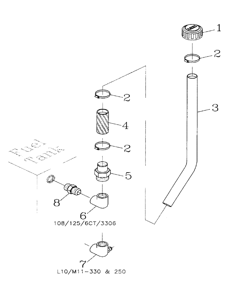 Схема запчастей Case IH 7700 - (C01-13) - FUEL TANK BREATHER Engine & Engine Attachments