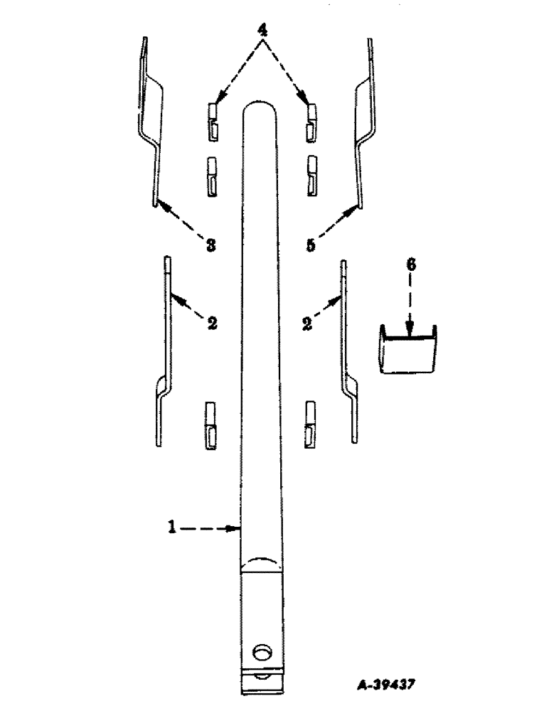 Схема запчастей Case IH 25 - (A-18) - TONGUE, (FOR NO. 25 ROTARY CUTTER) 