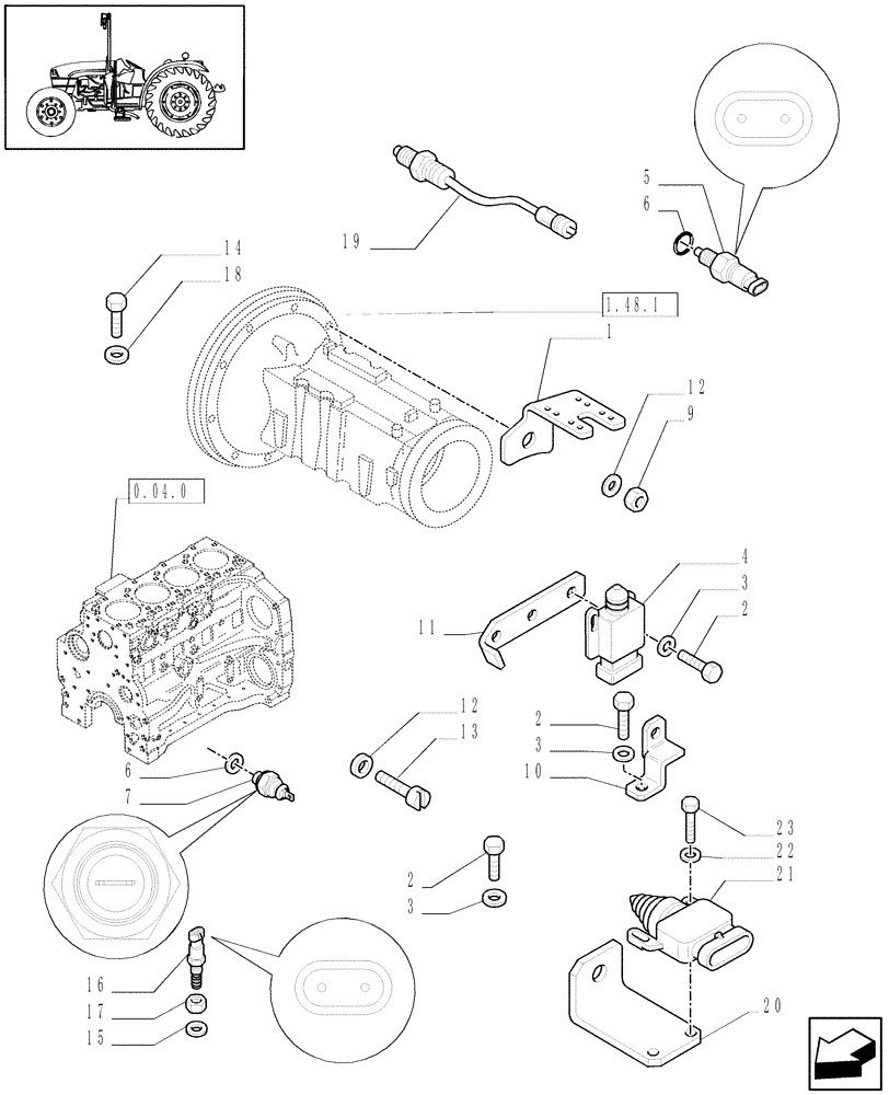 Схема запчастей Case IH JX1095C - (1.75.0[02]) - ELECTRIC CONTROLS (06) - ELECTRICAL SYSTEMS