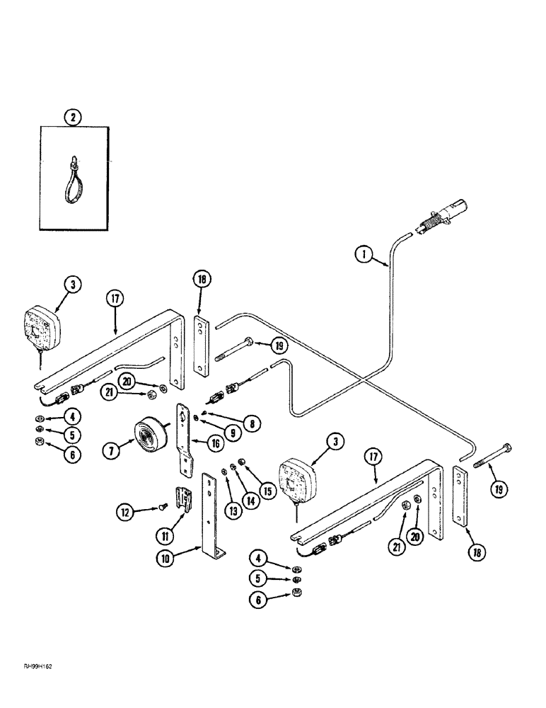 Схема запчастей Case IH 6650 - (4-2) - SAFETY LIGHTING (04) - ELECTRICAL SYSTEMS
