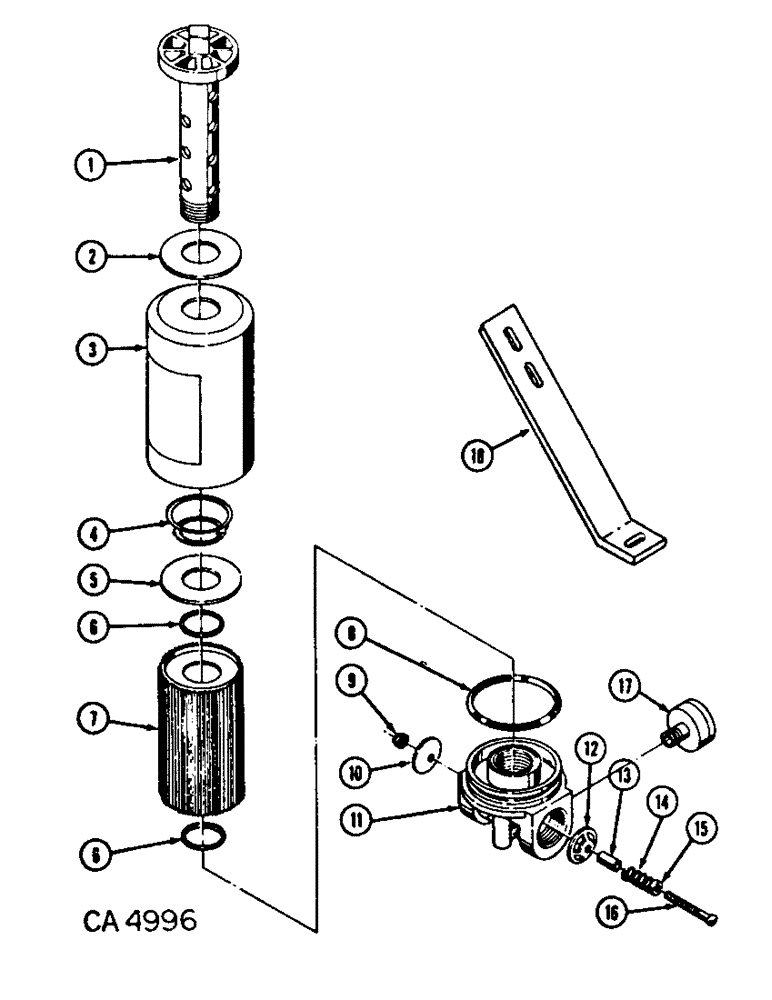 Схема запчастей Case IH 750 - (E-25) - OIL FILTER 