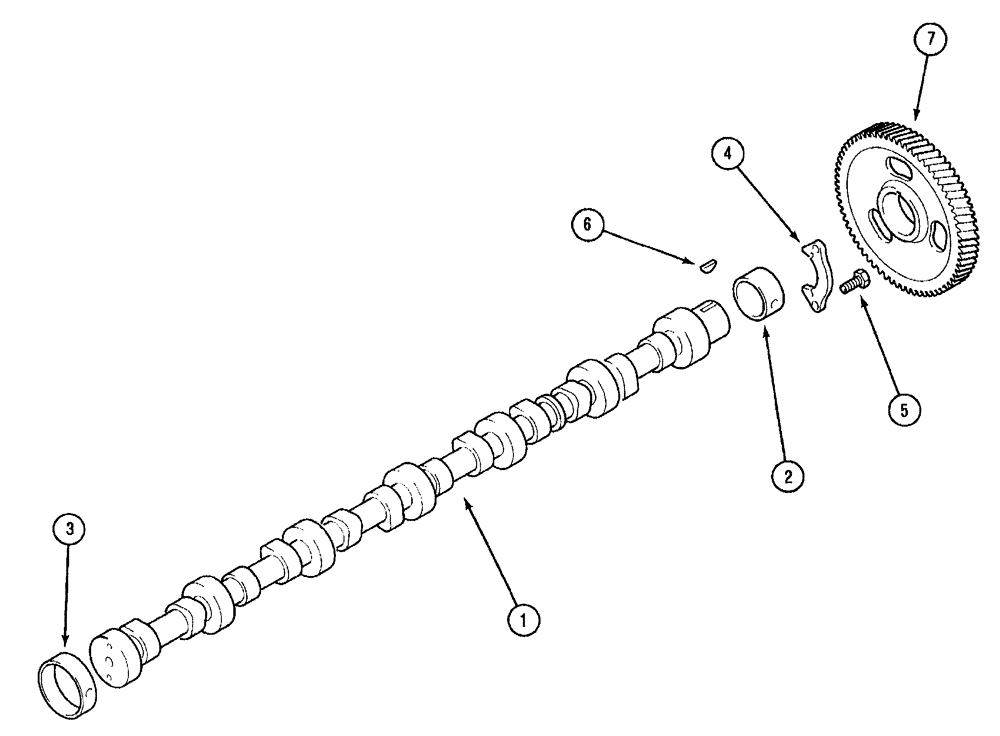 Схема запчастей Case IH SPX3200B - (031) - CAMSHAFT (10) - ENGINE