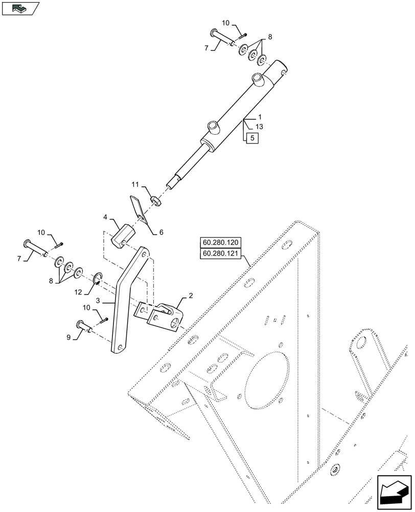 Схема запчастей Case IH LB324P - (35.565.020) - KNIFE DRAWER, HYDRAULICS (35) - HYDRAULIC SYSTEMS