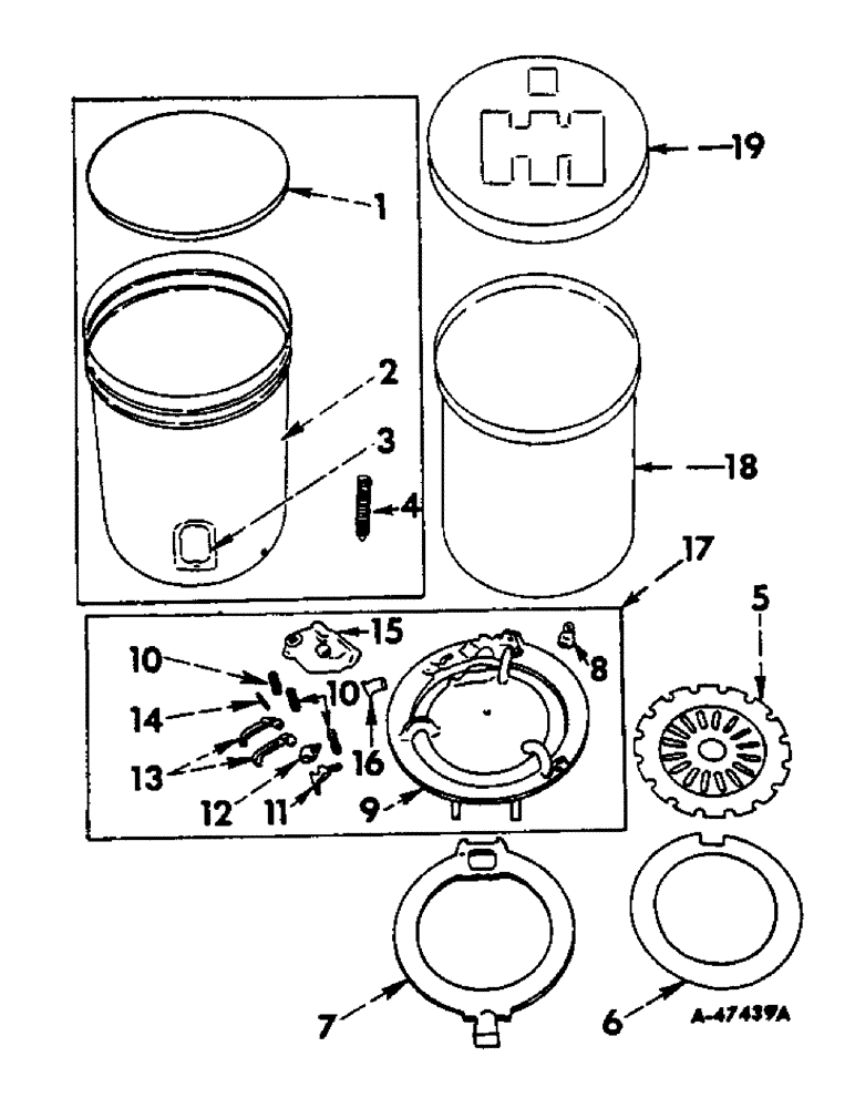 Схема запчастей Case IH 488 - (F-37) - HOPPER WITH SEED VISION WINDOW 