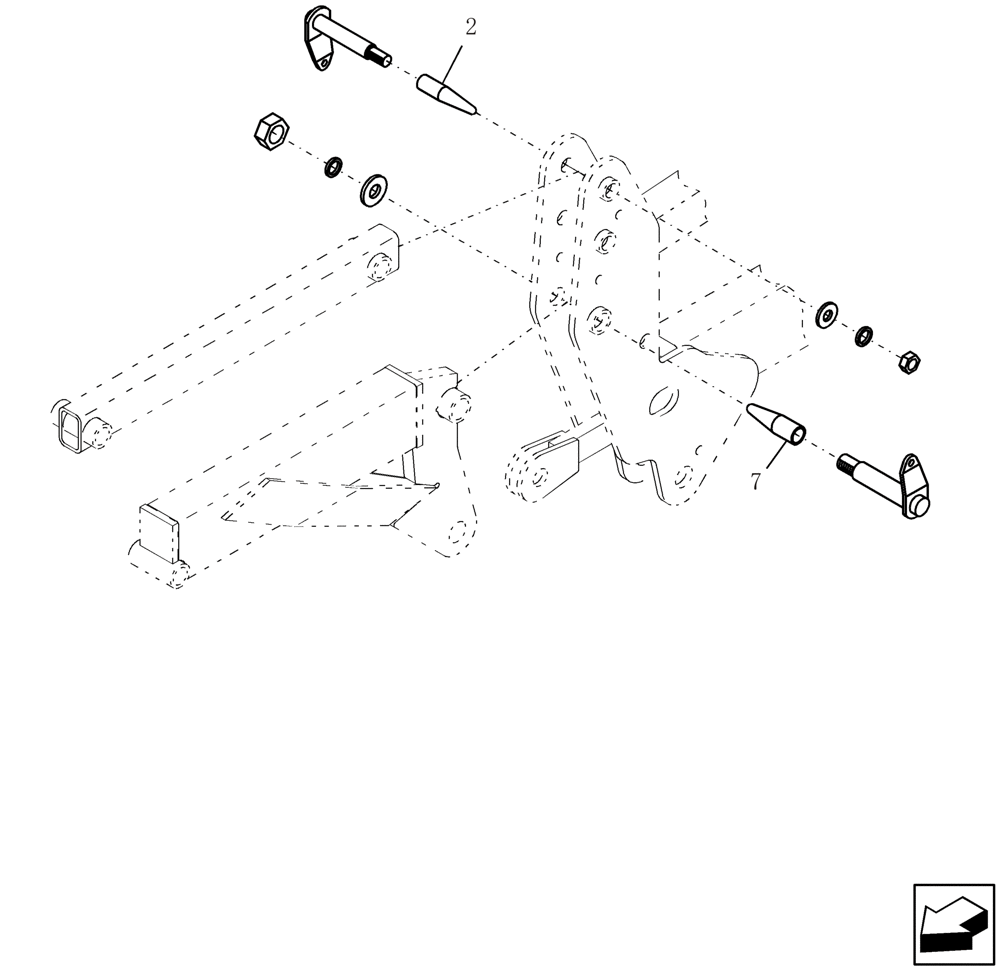 Схема запчастей Case IH 400 - (88.100.03) - PIN GUIDES FOR ASSEMBLY (88) - ACCESSORIES