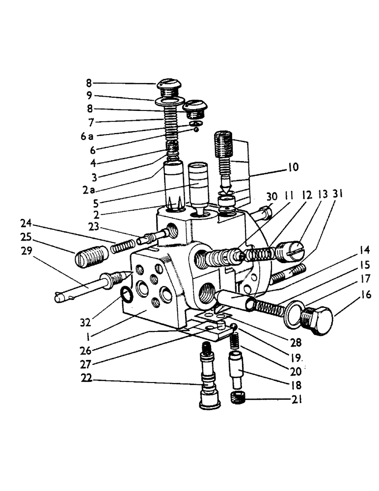 Схема запчастей Case IH 780 - (044) - CONTROL VALVE (07) - HYDRAULIC SYSTEM