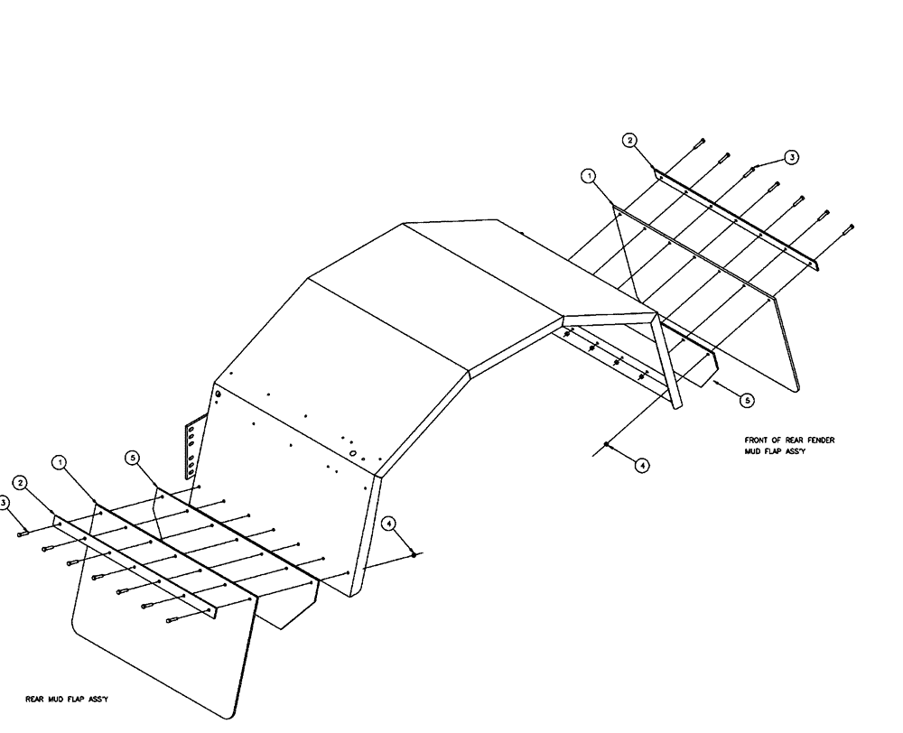Схема запчастей Case IH FLX3300B - (10-004) - MUD FLAPS Options