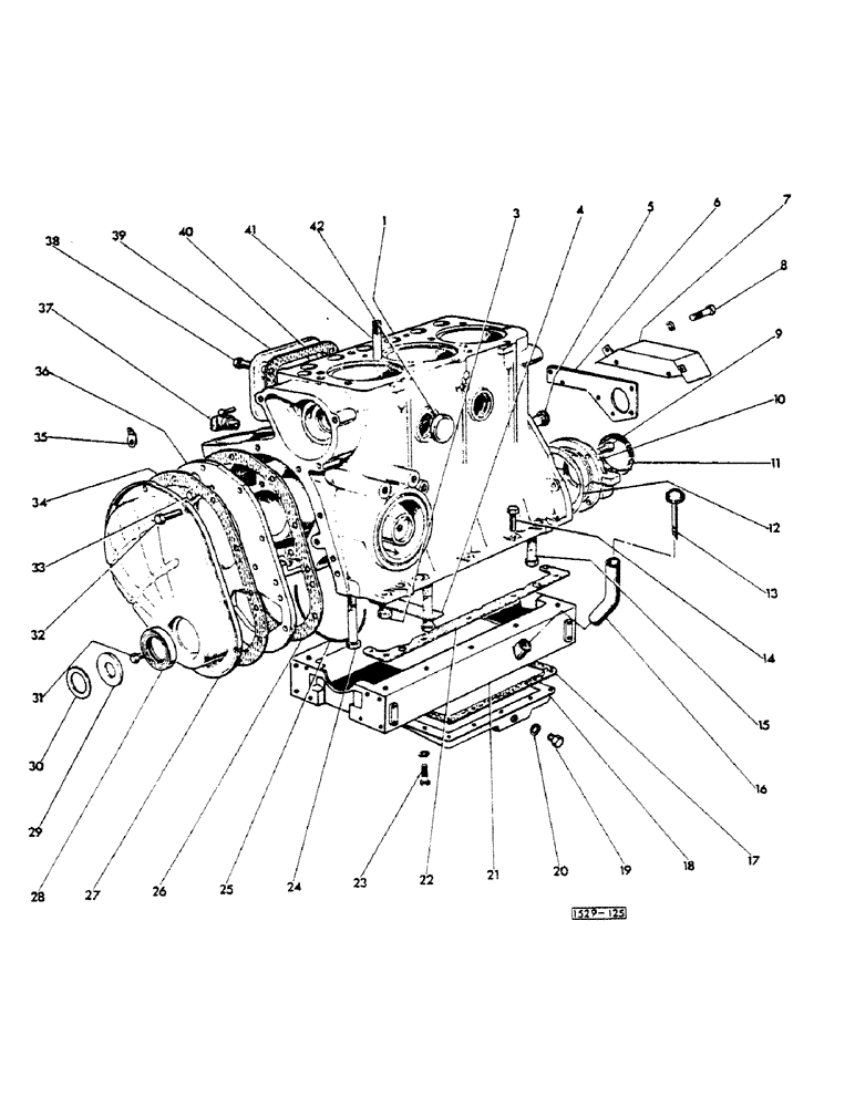 Схема запчастей Case IH 1529 - (038) - CYLINDER BLOCK (10) - ENGINE