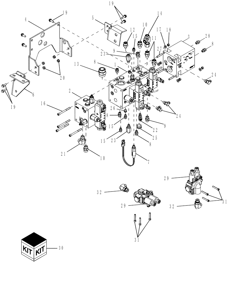 Схема запчастей Case IH 625 - (35.910.10[02]) - HYDRAULIC VALVE, CHASSIS, MODEL YEAR 2009 AND AFTER (35) - HYDRAULIC SYSTEMS