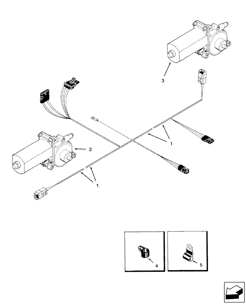 Схема запчастей Case IH 2588 - (55.100.36) - HARNESS - FAN AND ROTOR SPEED (55) - ELECTRICAL SYSTEMS
