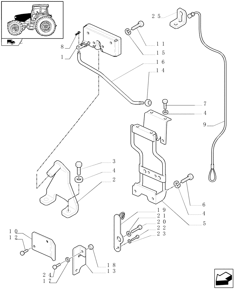 Схема запчастей Case IH FARMALL 95U - (1.83.0[03A]) - HOODS - D6487 - C6511 (08) - SHEET METAL
