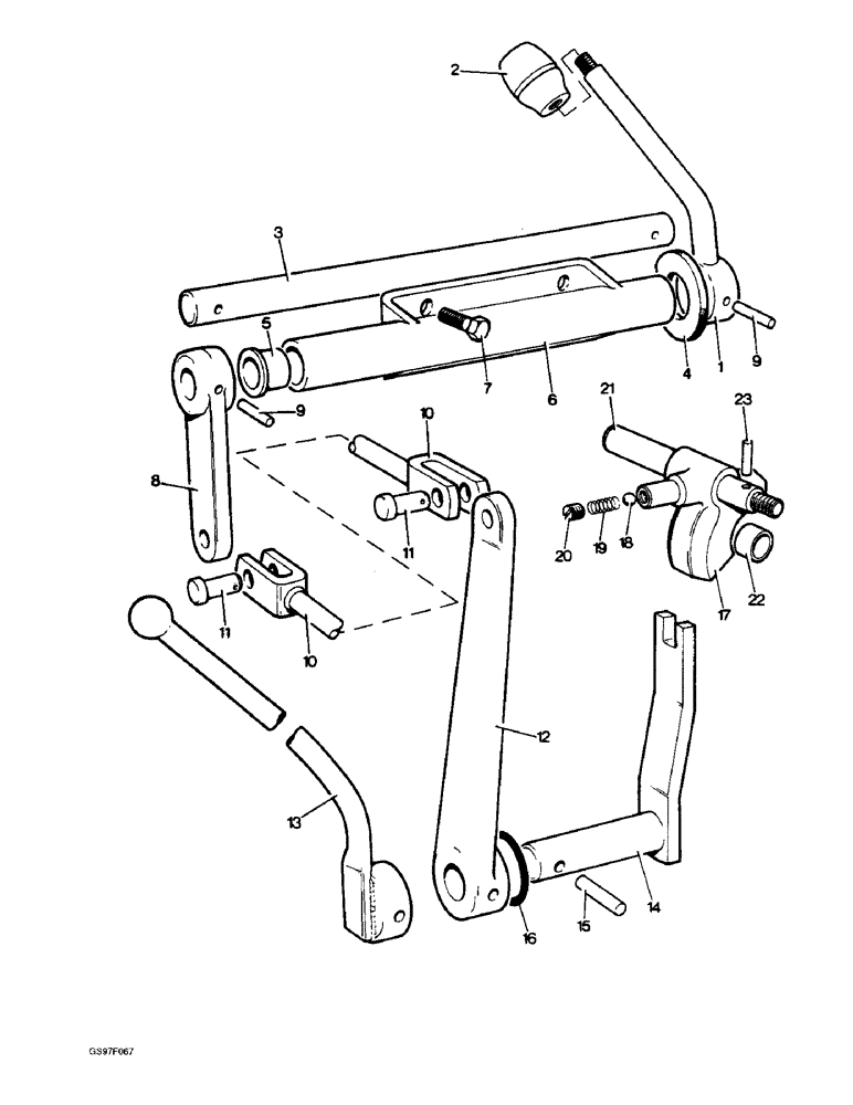 Схема запчастей Case IH 885N - (6-02) - POWER TAKEOFF CONTROLS (06) - POWER TRAIN