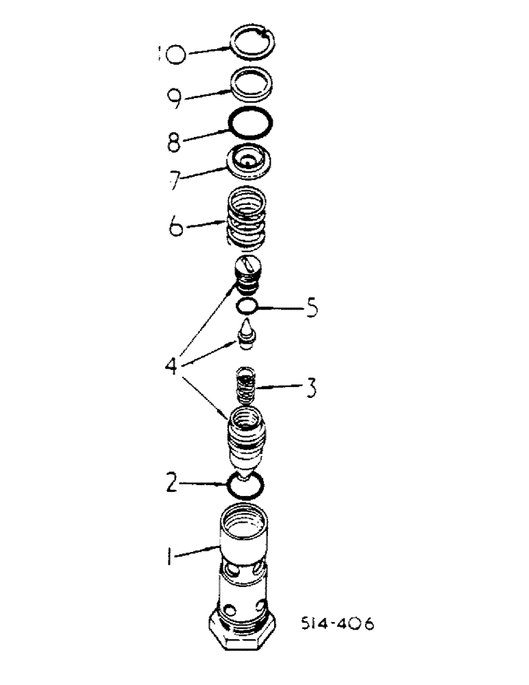 Схема запчастей Case IH 784 - (10-18) - HYDRAULICS, PILOT RELIEF VALVE (07) - HYDRAULICS