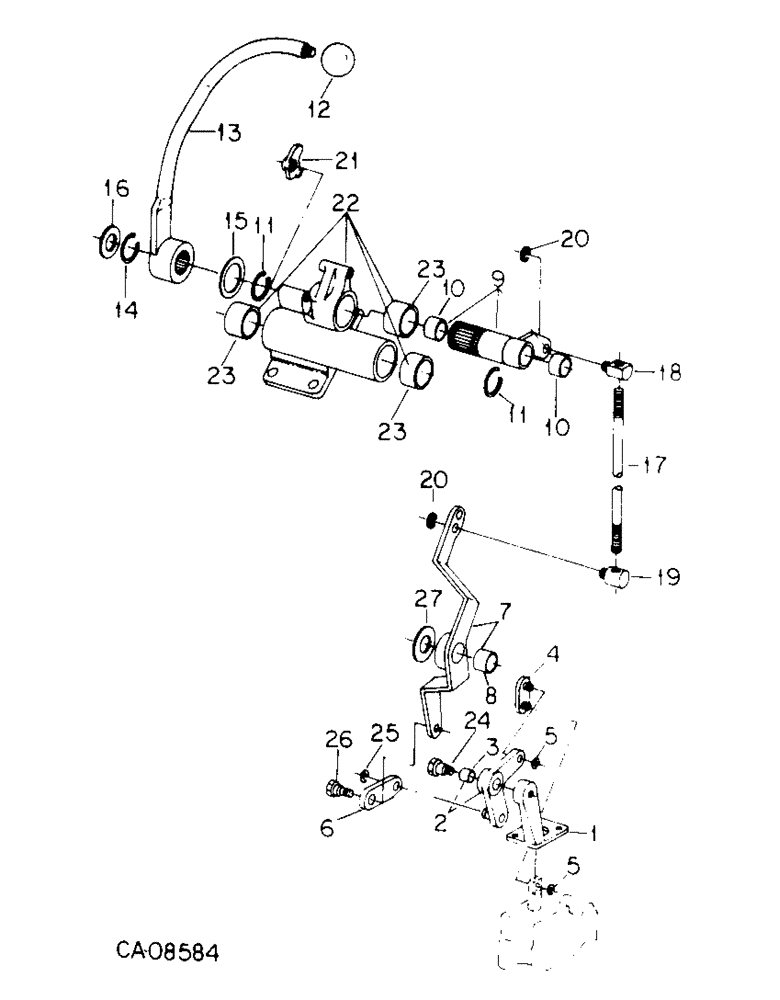 Схема запчастей Case IH 7288 - (10-30) - HYDRAULICS, FOURTH AUXILIARY VALVE CONTROLS (07) - HYDRAULICS