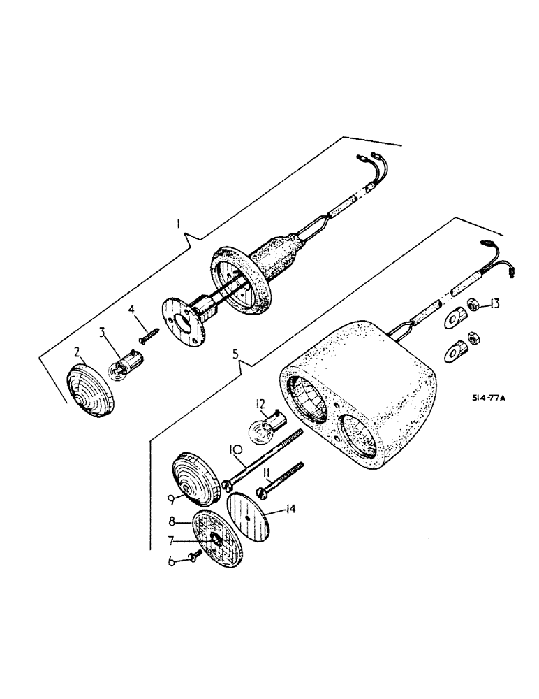 Схема запчастей Case IH 444 - (3-15) - SIDE, STOP AND TAIL LAMPS (04) - ELECTRICAL SYSTEMS