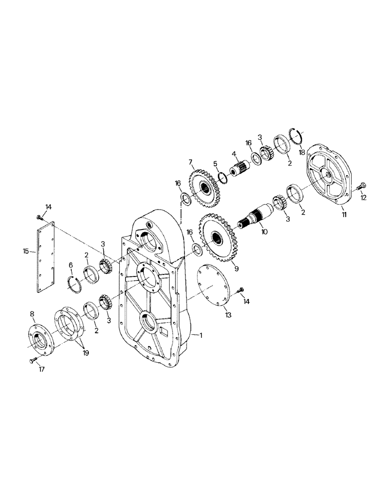 Схема запчастей Case IH KR-1280 - (04-44) - PUMP DRIVE ASSEMBLY (04) - Drive Train