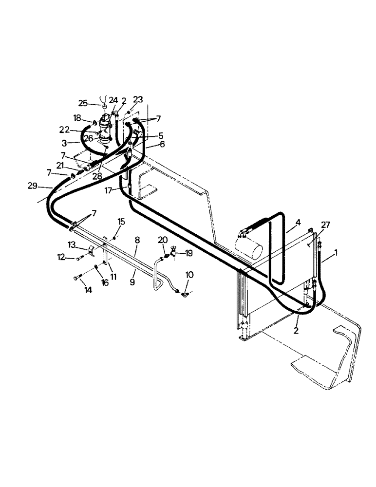 Схема запчастей Case IH ST280 - (03-05) - A/C AND HEATER PLUMBING, 855 CUMMMINS LATER STYLE (03) - Climate Control