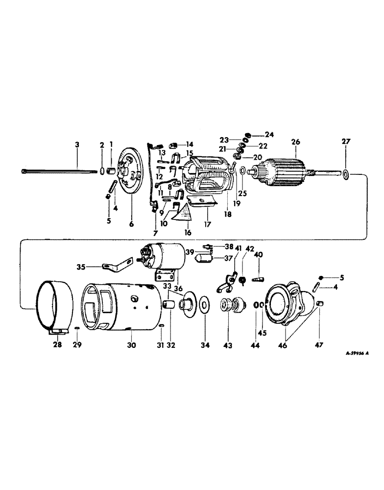 Схема запчастей Case IH 503 - (409) - D-301 ENGINE 3-13/16 X 4.390, CRANKING MOTOR, DELCO REMY (10) - ENGINE