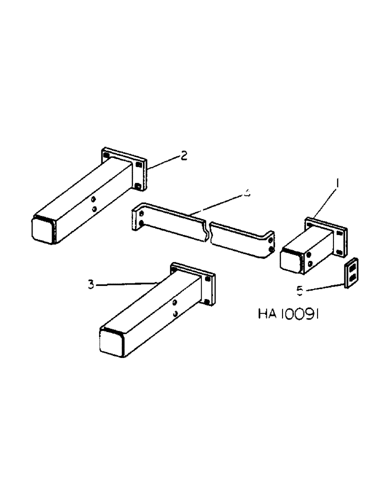 Схема запчастей Case IH 55 - (B-02[A]) - EXTENSIONS, 7 FOOT AND 11 FOOT TWO RANK MODELS 