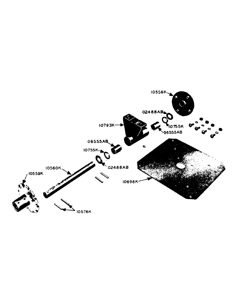 Схема запчастей Case IH 100 - (18) - RIGHT HAND REEL BEARING, BRONZE BUSHING 