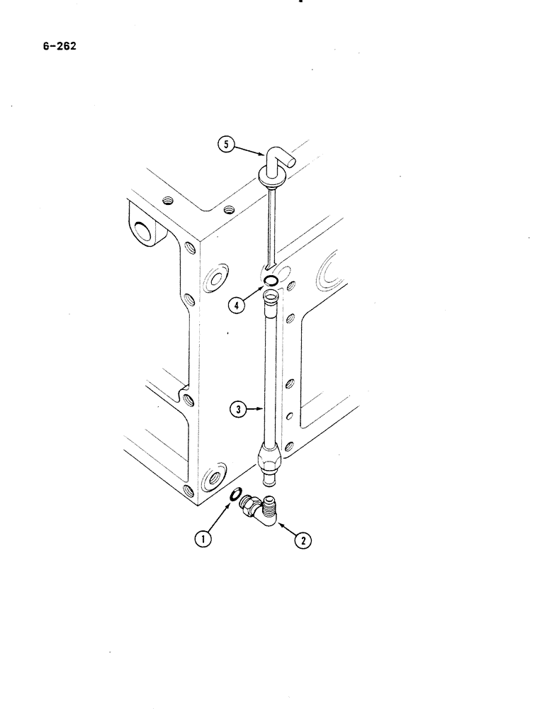 Схема запчастей Case IH 485 - (6-262) - REAR FRAME OIL LEVEL GAUGE AND TRANSMISSION OIL (06) - POWER TRAIN