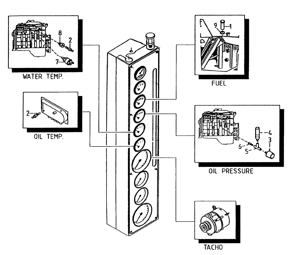Схема запчастей Case IH 7700 - (C05[35A]) - SENDERS {6CT} Engine & Engine Attachments