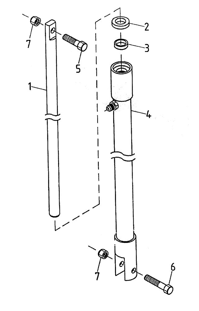Схема запчастей Case IH 7700 - (B01-62) - HYDRAULIC CYLINDER (HEIGHT INDICATOR 7700), (OPTIONAL MOUNT) Hydraulic Components & Circuits