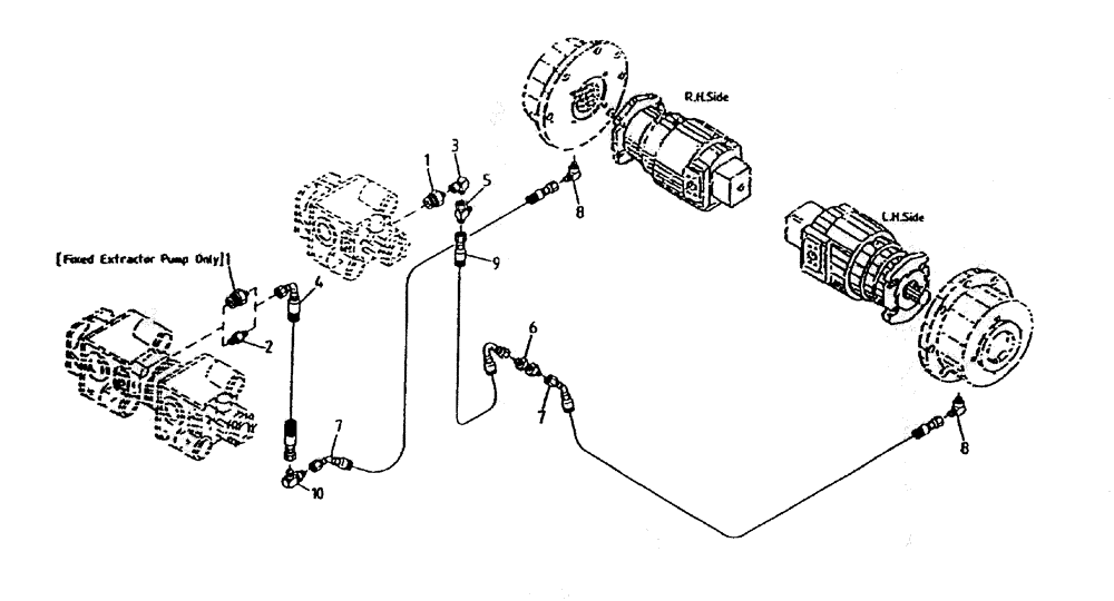 Схема запчастей Case IH 7700 - (B07-10A) - HYDRAULIC CIRCUIT (FAIL SAFE BRAKE 7700), SERIAL #7908 AND Hydraulic Components & Circuits