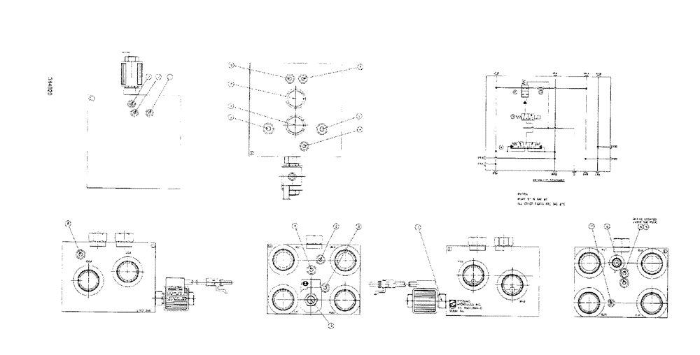 Схема запчастей Case IH SPX3200 - (06-038) - LOADSHARE MANIFOLD (29) - HYDROSTATIC DRIVE