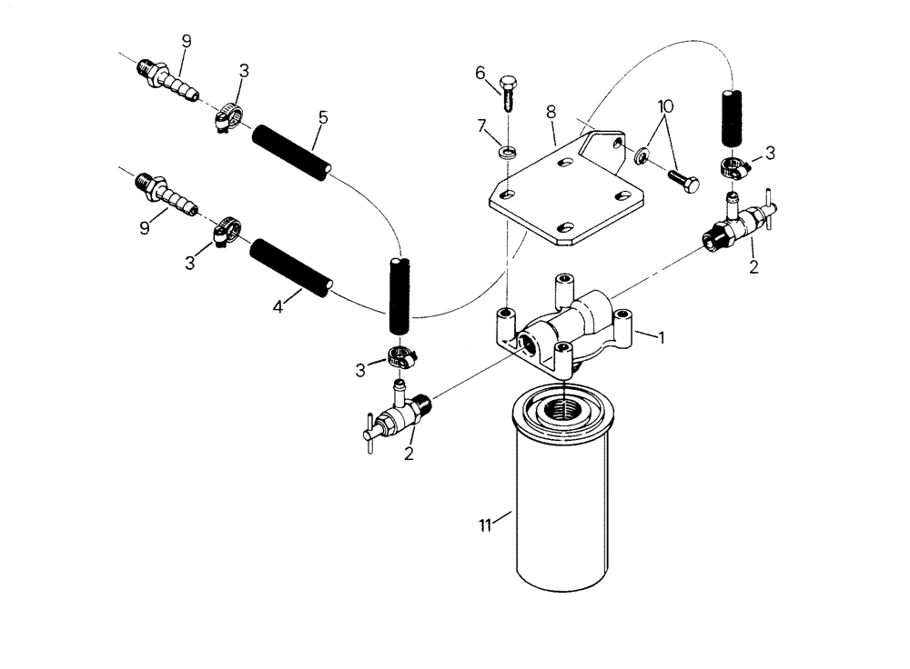 Схема запчастей Case IH STEIGER - (04-04) - WATER FILTER AND MOUNTING (04) - Drive Train