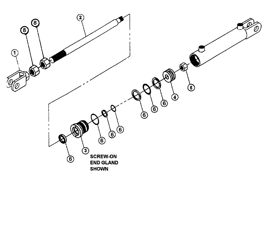 Схема запчастей Case IH PATRIOT 150 - (07-006) - HYDRAULIC CYLINDER-OUTER BOOM FOLD Cylinders