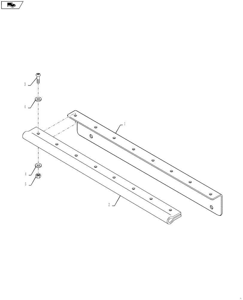Схема запчастей Case IH 4420 - (04-037) - DOOR STOP ASSEMBLY Suspension & Frame