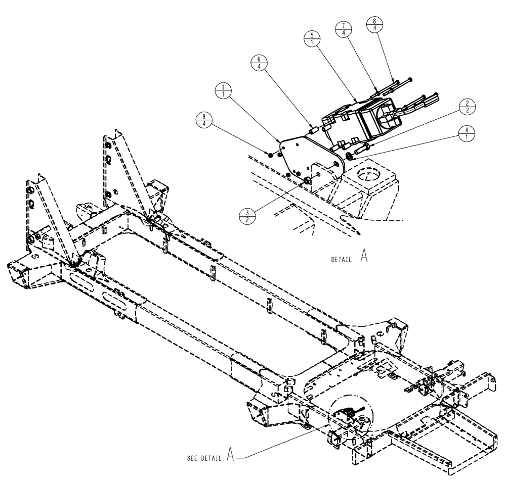 Схема запчастей Case IH SPX4410 - (04-047) - SPEED SENSOR GROUP Suspension & Frame